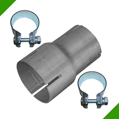 Abbildung von Rohrverbinder 50mm auf 60mm Auspuff Adapter Bandstahl Schellen Rohr Reduktion Reduzierstück Klemmstück Verbindungsstück Abgasanlage Reduzierung Rohrreduzierung Reduzierverbinder
