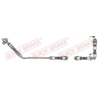 Abbildung von Bremsschlauch QUICK BRAKE 59.941X