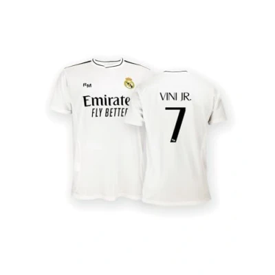 Abbildung von Real Madrid Home Trikot Saison 24/25, Vini Jr., 10 Years, Replik Shirt Mit Offizieller Lizenz