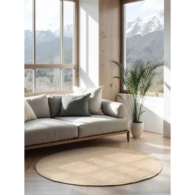 Abbildung von HANSE Home Teppich Jaipur Juteteppich, rund, Höhe: 10 mm, Naturfaser, Wohnzimmer, Esszimmer, Schlafzimmer, Flur, Läufer, Boho