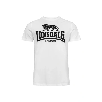 Abbildung von Lonsdale Normale Passform LOGO Tshirt print, Herren, Größe: 3XL, White
