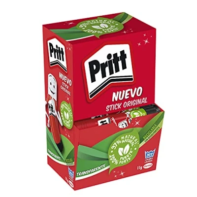 Abbildung von Pritt Klebestift, sicherer und kinderfreundlicher Kleber für Kunst Bastelarbeiten, starker Klebstoff Schule &amp; Bürobedarf, 15x 11g