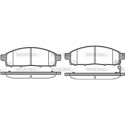 Abbildung von ROADHOUSE 21242.01 Bremsbelagsatz Vorderachse MITSUBISHI: L200 / Triton V Pickup, IV Pritsche Fahrgestell