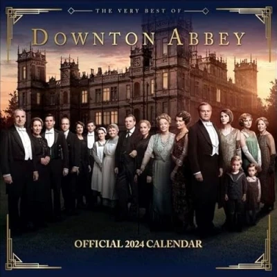 Abbildung von Downton Abbey Broschurkalender 2024. der Foto Wandkalender für alle Fans britischen Serie. 30,5 x cm.