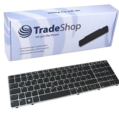 Abbildung von Laptop Tastatur/Notebook Keyboard Ersatz Austausch Deutsch QWERTZ mit Trackpoint für HP Probook 6560B, 6565B, 6570B, 6560P Elitebook 8560P, 8570P, 8760P (Deutsches Tastaturlayout)