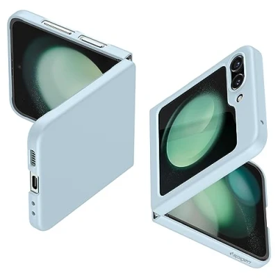 Abbildung von Samsung Galaxy Z Flip 5 Hülle Kunststoff Spigen Hard Case/Backcover Handyhülle Blau