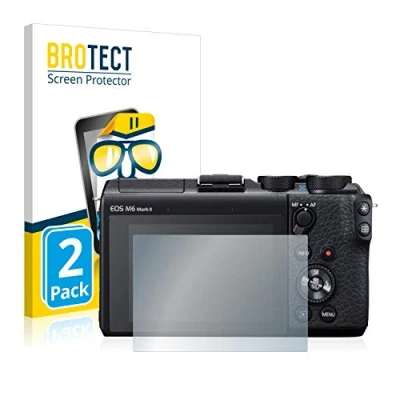 Abbildung von BROTECT (2 Stück Schutzfolie für Canon EOS M6 Mark II Displayschutz Folie Ultra Klar