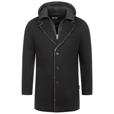 Abbildung von Indicode Jeans Inapostolos Kurzmantel, Herren, Größe: Small, Black