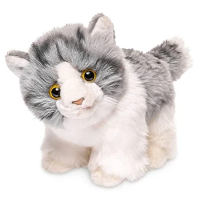 Abbildung von Uni Toys Kuscheltier Kätzchen, stehend versch. Farben 18 cm Plüsch Katze, Plüschtier, zu 100 % recyceltes Füllmaterial