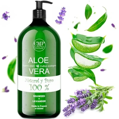Abbildung von After Sun Gel Aloe Vera und Lavendel 1000ml Erfrischend, Reparierend für Gesicht Körper, nach der Sonne, Beruhigender Balsam Skin Repair Lotion