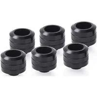 Abbildung von Eiszapfen PRO 16mm HardTube Fitting G1/4 Deep Black Sixpack, Verbindung