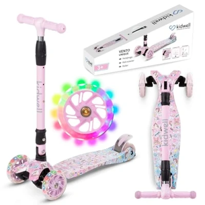 Abbildung von COIL Dreiradscooter Kinderroller, Tretroller, Dreirad Balance Roller, Cityroller, ABEC 7 Lager, 3 stufige Lenkradverstellung, LED Räder