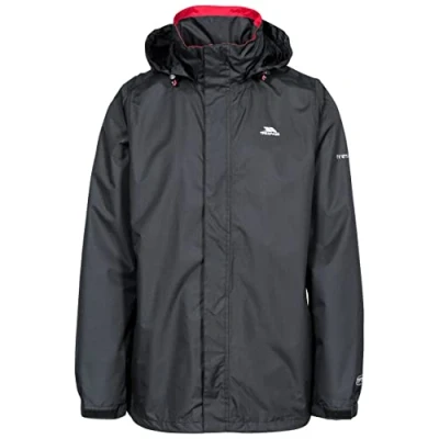 Abbildung von Trespass Herren Jacke Mit Einrollbarer Kapuze Fraser II, Black, XXS, MAJKRAN10005_BLKXXS