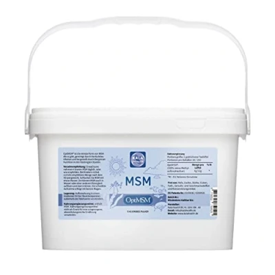 Abbildung von Kala Health OptiMSM MSM Pulver ohne Zusatzstoffe 5kg Methylsulfonylmethan Schwefelpulver Nahrungsergänzungsmittel Organischer Schwefel für Gelenke, Haut, Haare &amp; Nägel Laborgeprüft