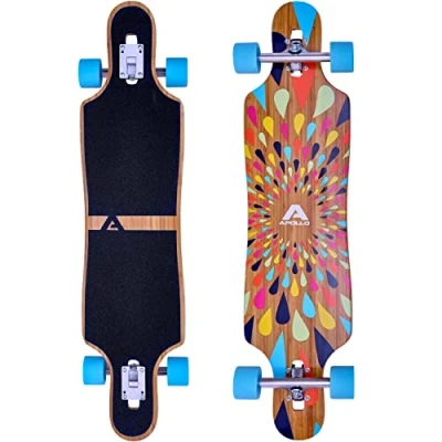 Abbildung von Twin Tip DT Fiberglas Longboards. Extrem leicht und stabil