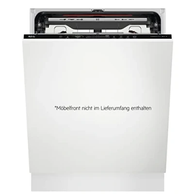 Abbildung von AEG Vollintegrierter Geschirrspüler 60cm, WiFi, Spülmaschine Serie 9000: mit ComfortLift Hebefunktion, Energieklasse A, Besteckschublade, personalisierte Zeit Steuerung, leise 41dB, 14 MG, FSE9680AP