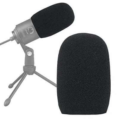 Abbildung von K669 Schaumstoff Mikrofon Windschutzscheibe, Pop Filter Windschutz, kompatibel mit Fifine USB Kondensator Aufnahmemikrofon K669, T669, K669B von SUNMON
