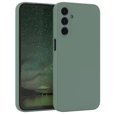 Abbildung von EAZY Case Silikonhülle für Samsung Galaxy A15 Hülle Silikon Grün weich stoßfeste Handyhülle Schutzhülle mit Kameraschutz Dünn Premium Schutz Cover TPU Phone Bumper in Mint