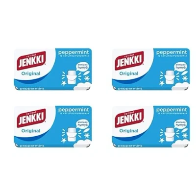 Abbildung von Cloetta Jenkki Xylitol Original Peppermint Kaugummi 8 Schachteln of 18g