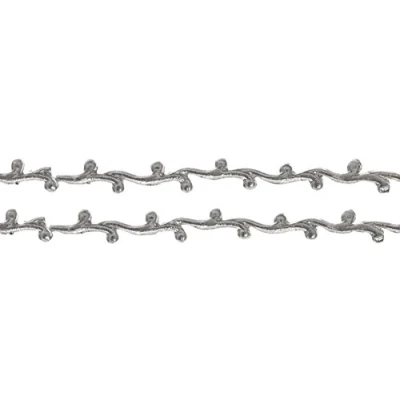 Abbildung von 5 x Knorr prandell Wachsstreifen Borte 6mmx19cm VE=2 Stück silberfarbe
