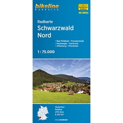 Abbildung von Radkarte Schwarzwald Nord (RK BW05): Bad Wildbad Freudenstadt Heckengäu Karlsruhe Offenburg Pforzheim (Bikeline Radkarte)