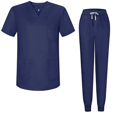 Abbildung von MISEMIYA Unisex Schrubb Set Medizinische Uniform mit Oberteil und Hose 817 8316 Medium, Marineblau