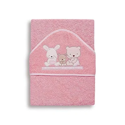 Abbildung von Interbaby 01080 02 Baby Kapuzenbadetuch LOVE, rosa, Rosa