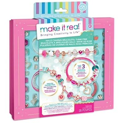 Abbildung von Make It Real 1722 Jewellery Making Sets for Children, Multi Coloured
