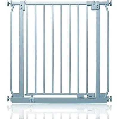 Abbildung von Safetots Elite Sicherheitsschutzgitter, 71cm 80cm, Mattgrau, Treppenschutzgitter mit Druckmontage, Sicherheitsbarriere, Einfache Installation