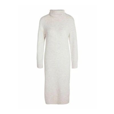 Abbildung von Noisy may Strick Kleid mit Rollkragen Lang Basic Dress Langarm Relaxed Fit Winter Herbst Casual NMVIOLA