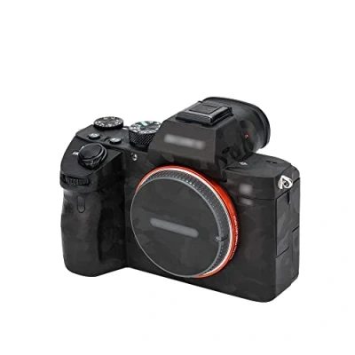 Abbildung von KIWIFOTOS Anti Kratz Schutzaufkleber für Sony a7S III spiegellose Kamera, rutschfeste Abdeckfolie (Camouflage Muster)