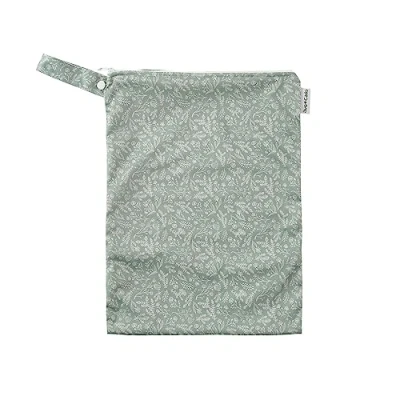Abbildung von avo + cado Nasstasche UNO (M) Gemustert Wasser und geruchsdicht Größe: 29 x 40 cm Schwimmbeutel, Wäschebeutel, Windelbeutel, Kulturbeutel (Kräuter)