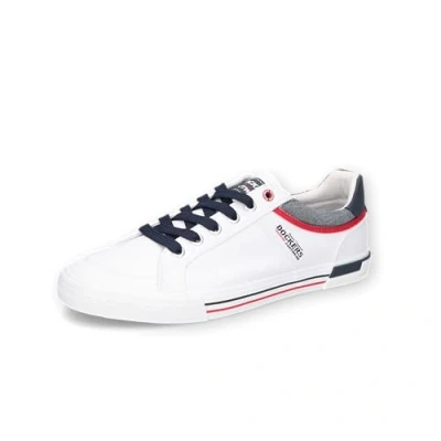 Abbildung von Dockers by Gerli Herren Low Top Sneaker, Männer Halbschuhe,Strassenschuhe,Sportschuhe,Freizeitschuhe,Turnschuhe,Laufschuhe,Weiss,44 EU