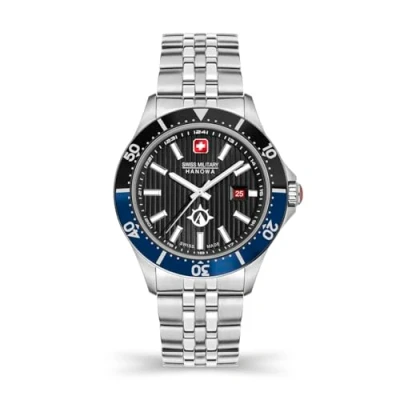 Abbildung von Swiss Military Hanowa Herren Analog Quarz Uhr mit Edelstahl Armband SMWGH2100602