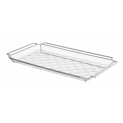 Abbildung von HENDI Backofenkorb, CONVECTOMAT, zum Backen von Pommes frites, zur Verwendung im Backofen, gewellt, Temperaturbeständig bis 200C, GN1/1, Ofenkorb, Frittierkorb, 530x325x(H)40mm, edelstahl