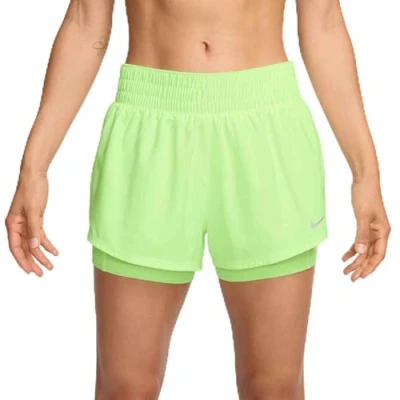 Abbildung von Nike One Dri Fit Mid Rise 2in1 3 Inch Shorts Gelb XL