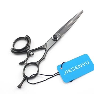Abbildung von JIESENYU Professionelle Haarschere 5.5/6 Zoll Friseurschere mit Drehgriff, aus Edelstahl