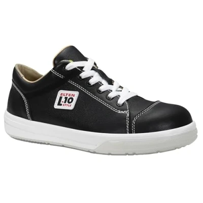 Abbildung von ELTEN Sicherheitsschuhe SHADOW Low ESD S3, Damen und Herren, Leder, Stahlkappe, leicht, sportlich, Schwarz, Größe: 40