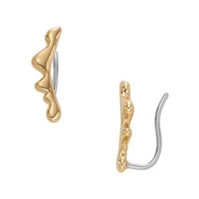 Abbildung von Skagen Ohrringe goldcoloured, Damen, Größe: One Size, Gold coloured