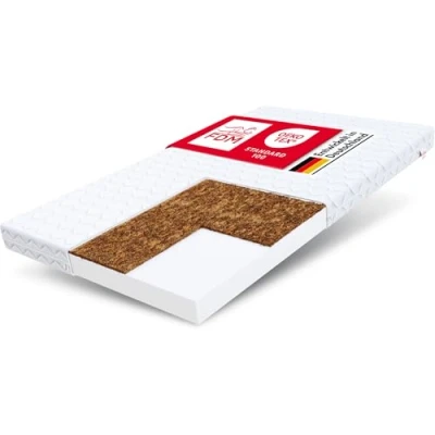 Abbildung von FDM Baby Coco MAX 90 x 190 cm Schaumstoffmatratze Kokos Matratze 10 Höhe Kindermatratze Härtegrad H2/H3 (Mittelweich/Mittelhart) Bezug Zweiseitig Abnehmbar Waschbar