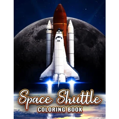 Abbildung von Space Shuttle Coloring Book: Spaceship Pages For Teens, Adults To Have Fun And Relax Ideal Gift Special Occasions