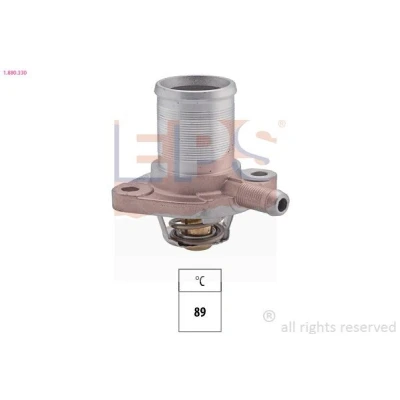 Abbildung von EPS 1.880.330 Kühlwasserthermostat 89 Made in Italy OE Equivalent mit Dichtung RENAULT: Kangoo I, TWINGO 1, CLIO 1
