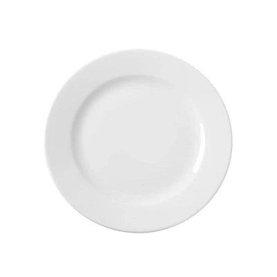 Abbildung von HENDI Teller Delta Ø 24 cm flach Porzellan weiß stapelbar, Hotel Gastro