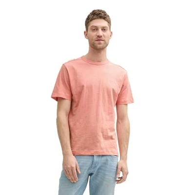 Abbildung von TOM TAILOR T Shirt mit Brusttasche, White Tarmac Grey Injected, S