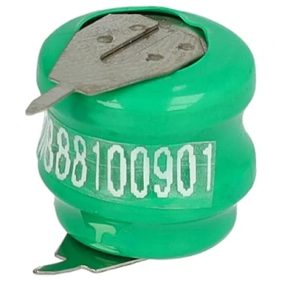 Abbildung von vhbw NiMH Ersatz Knopfzellen Akku Typ V40H 2 Pins 40mAh 2,4V kompatibel mit Modellbau Akkus, Solar Leuchten UVM.