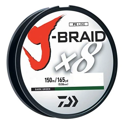 Abbildung von J BRAIDX8, Einfüllspule, dunkelgrün, Mono Durchmesser. = 3,6 kg.