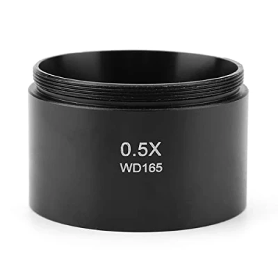 Abbildung von 0.5X Hilfsstereomikroskop Objektiv KP Arbeitsabstand 165mm für Industrie Videomikroskop 48mm Montage / Anschluss Schnittstelle