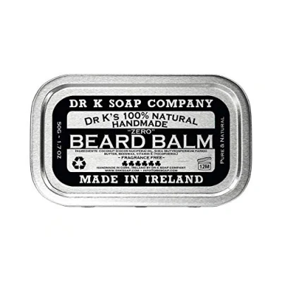 Abbildung von Dr K Soap Company Beard Balm Zero duftneutral 50g Bartbalsam für die Bartpflege 100% natürliche Inhaltsstoffe…