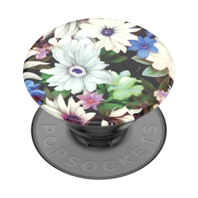 Abbildung von PopSockets: PopGrip Plant Ausziehbarer Sockel und Griff aus Pflanzlichen Materialien mit Austauschbarem Oberteil für Smartphones Tablets Night Blooms
