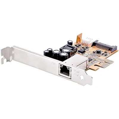 Abbildung von StarTech.com 1 Port 2.5 Gbit/s PoE Netzwerkkarte, PCI Express Ethernet Karte RJ45, 30W 802.3at PCIe NIC, Multi Gigabit LAN Adapter mit Niedrigprofilblende, Windows/Linux (ST1000PEXPSE)